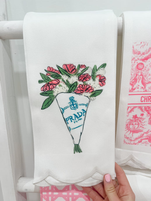 Scalloped Guest Towel | Bouquet