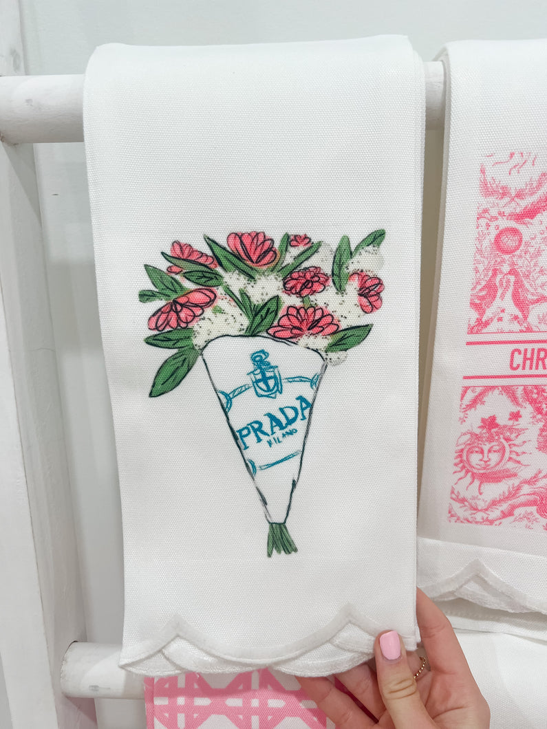 Scalloped Guest Towel | Bouquet