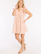 Load image into Gallery viewer, Clemson Team Toile Flutter Sleeve Dress