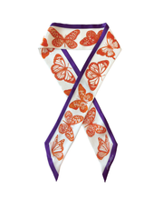 Load image into Gallery viewer, The Mariposa Twilly in Orange &amp; Purple