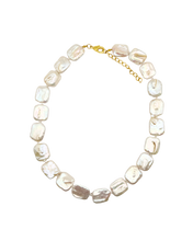 Load image into Gallery viewer, Chunky Square Freshwater Pearl Necklace
