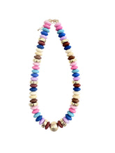 Load image into Gallery viewer, Neutral Beaded Disc Necklace