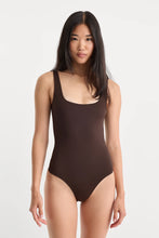 Load image into Gallery viewer, Good American The Sculpting Modern Tank Bodysuit | Espresso