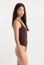 Load image into Gallery viewer, Good American The Sculpting Modern Tank Bodysuit | Espresso