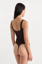 Load image into Gallery viewer, Good American The Sculpting Modern Tank Bodysuit | Espresso