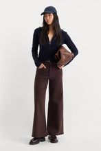 Load image into Gallery viewer, Good American Good Waist Palazzo Ankle Jeans | Espresso