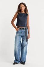 Load image into Gallery viewer, Good American The Satin Top | New Navy