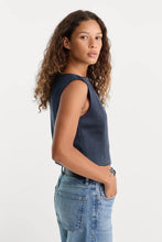 Load image into Gallery viewer, Good American The Satin Top | New Navy