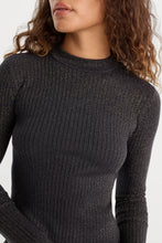 Load image into Gallery viewer, Good American The Rib Lurex Sweater | Black