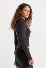 Load image into Gallery viewer, Good American The Rib Lurex Sweater | Black