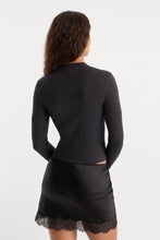 Load image into Gallery viewer, Good American The Rib Lurex Sweater | Black