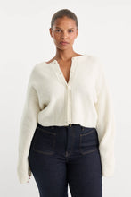 Load image into Gallery viewer, Good American The Chunky Knit Cardigan | Chalk