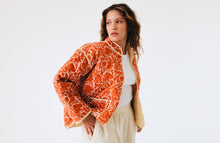 Load image into Gallery viewer, Diamond Quilted Jacket | Burnt Orange