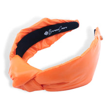 Load image into Gallery viewer, Brianna Cannon Orange Puff Knotted Headband