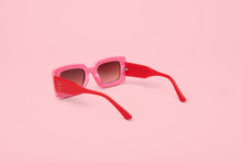 Load image into Gallery viewer, Deco Sunglasses Pink + Red