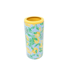 Load image into Gallery viewer, Lilly Pulitzer Skinny Can Holder | Make Lemonade
