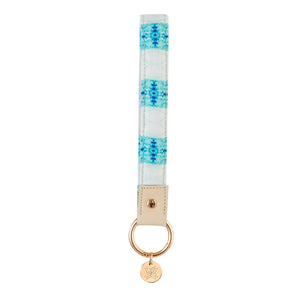 Island Tropical Blue Fabric Loop Keychain