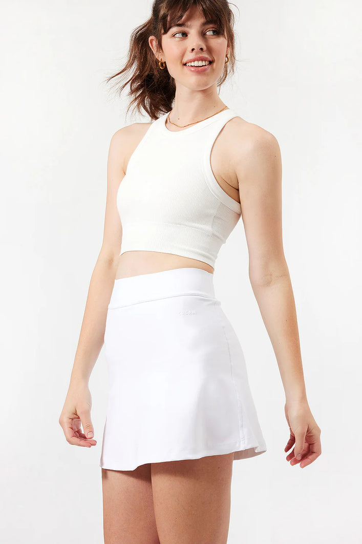 Cream Yoga Evelyn Skort | White