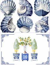 Load image into Gallery viewer, Chinoiserie Taylor Gray Acrylic Tray Inserts