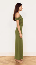 Load image into Gallery viewer, Mink Pink Aster Mesh Midi Dress | Khaki