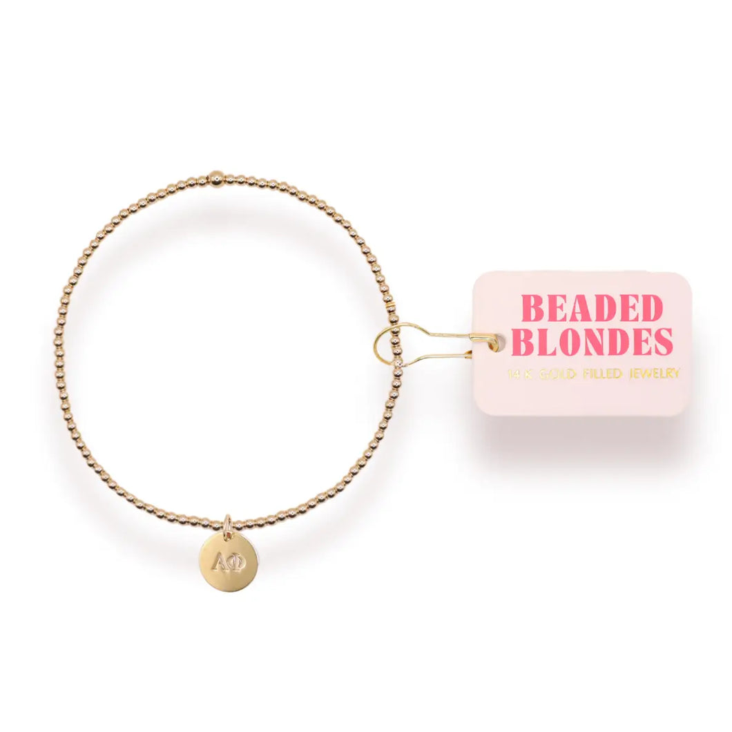 Beaded Blondes Sorority Charm Bracelet