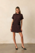Load image into Gallery viewer, Prosperina Portia Shift Dress | Check The Halls Print