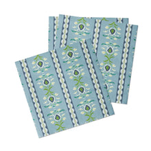 Load image into Gallery viewer, Laura Park Rosemary Stripe French Blue Cocktail Napkins