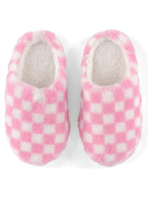 Load image into Gallery viewer, Pink Check Slippers