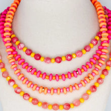 Load image into Gallery viewer, Smith &amp; Co Calypso Layers Necklace | Pink
