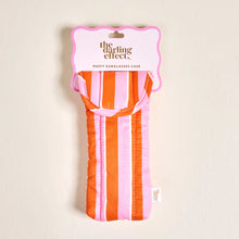 Load image into Gallery viewer, Puffy Sunglasses Case - Sicily Stripes Pink