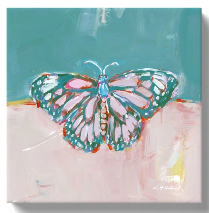 Butterfly Kisses I Canvas Print