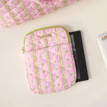 Load image into Gallery viewer, Laura Park Rosemary Stripe Pink Quilted E-Reader Case