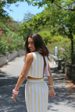 Load image into Gallery viewer, Dottie Hart Opal Open Back Top - South Florida Sunny Stripe