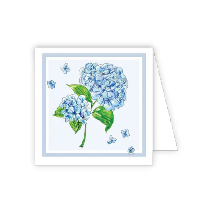 Blue Hydrangea Enclosure Card