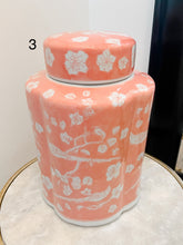 Load image into Gallery viewer, Hand-Painted Pink Chinoiserie Vases / Jar