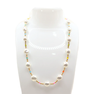 Beaded Blondes Rainbow Sadie Necklace 16"