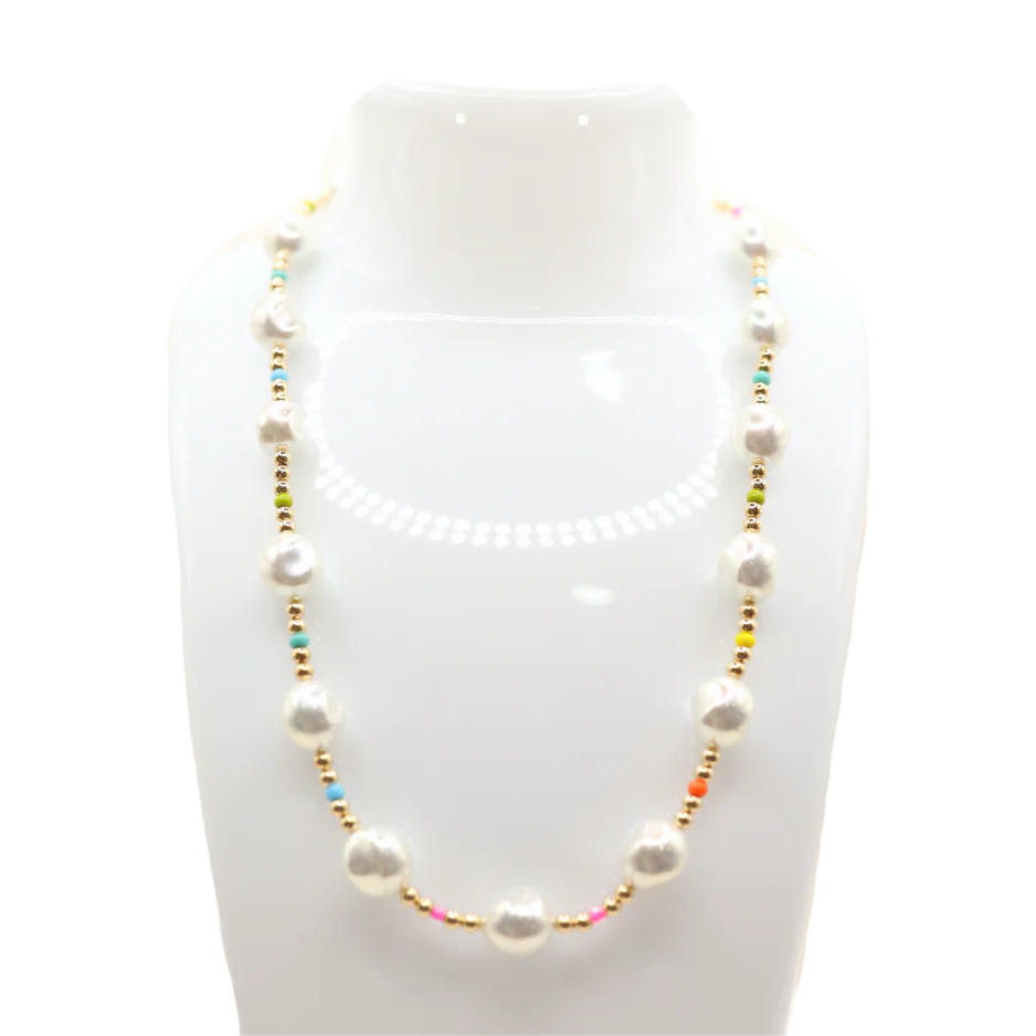 Beaded Blondes Rainbow Sadie Necklace 16