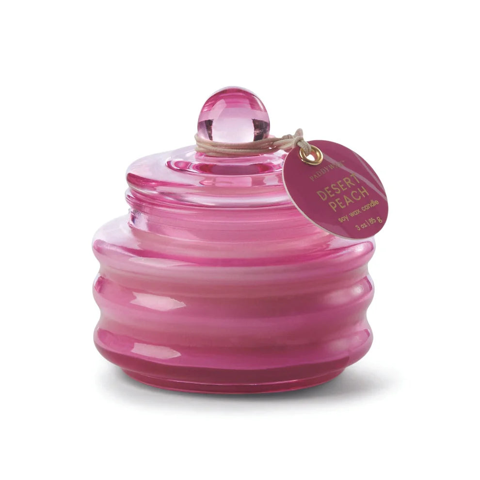 Beam 3oz Fuchsia Pink Glass With Lid - Desert Peach
