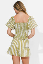 Load image into Gallery viewer, Adelyn Rae Paola 2 Tone Pipped Flutter Set | Sage/Off White