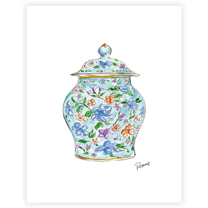 Blue Chinoiserie Art Print