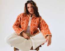 Load image into Gallery viewer, Diamond Quilted Jacket | Burnt Orange