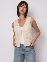 Load image into Gallery viewer, Sloane Sleeveless V-Neck Cardigan | Bone