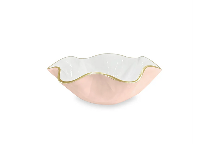 Beatriz Ball Encanto Carola Small Round Bowl | Camellia and White