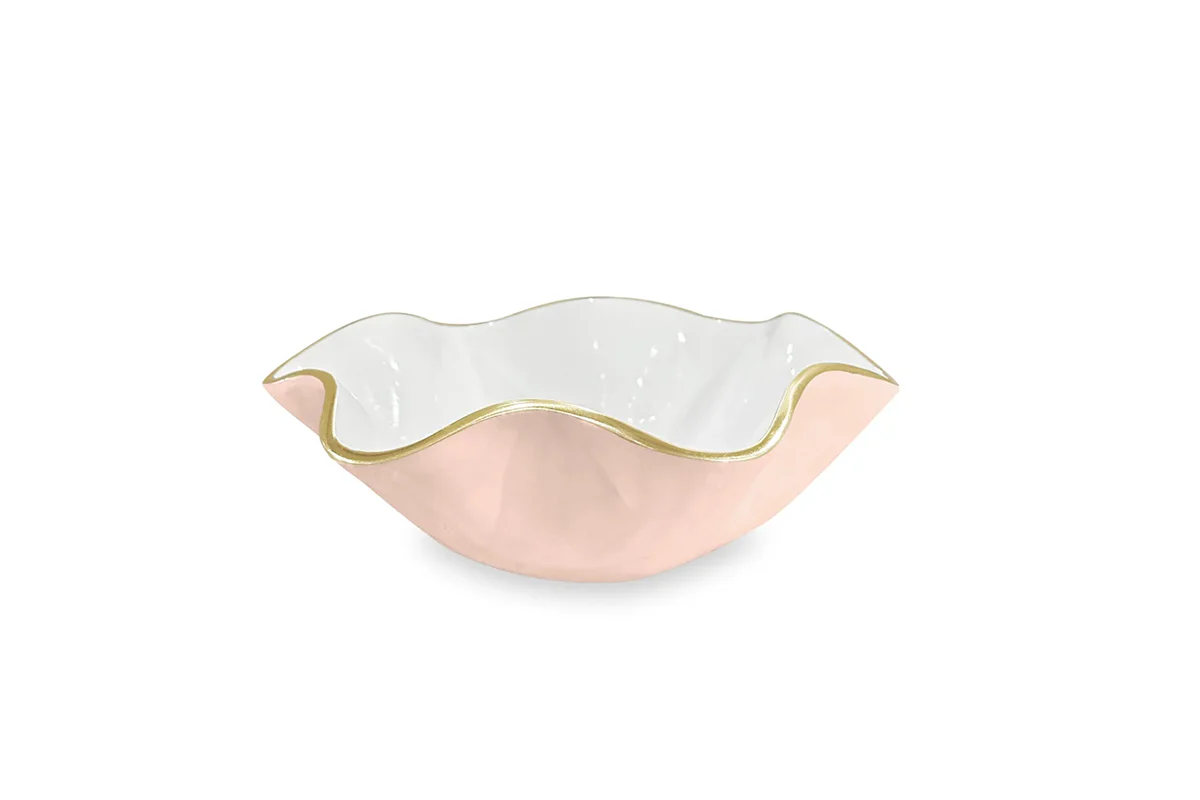 Beatriz Ball Encanto Carola Small Round Bowl | Camellia and White