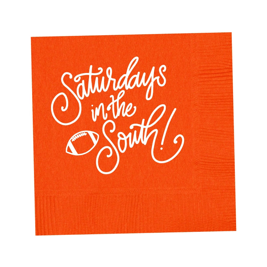 Saturdays in the South Game Day Napkins