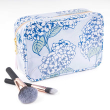 Load image into Gallery viewer, Hydrangea Stem Clear Coated Rectangular Cosmetic
