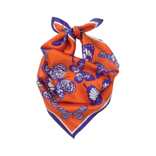 Load image into Gallery viewer, The Mariposa Scarf in Orange &amp; Purple