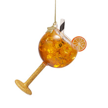 Load image into Gallery viewer, Cocktail Orange Spritzer Glass Ornament