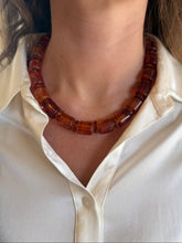 Load image into Gallery viewer, Tortoise Chunky Resin Necklace