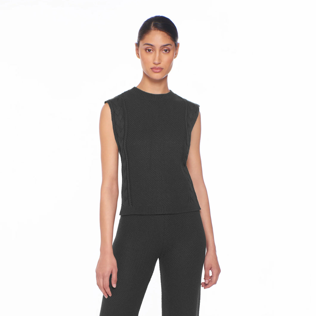 Peixoto Rory Knit Vest | Black Knit